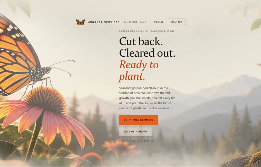 Monarca Services website